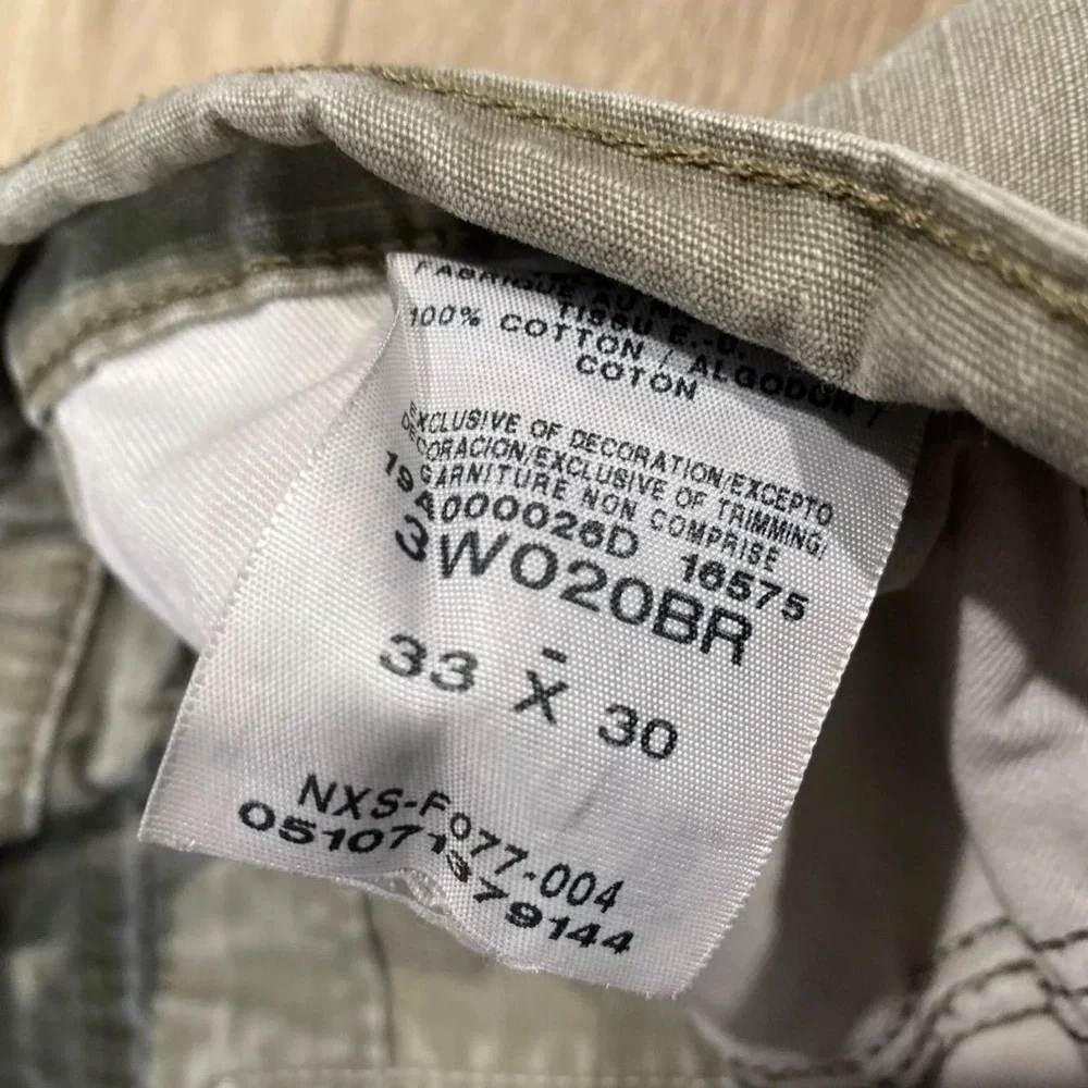 Wrangler RIGGS Workwear Carpenter Pants Distressed Utility Khaki 33x30‎